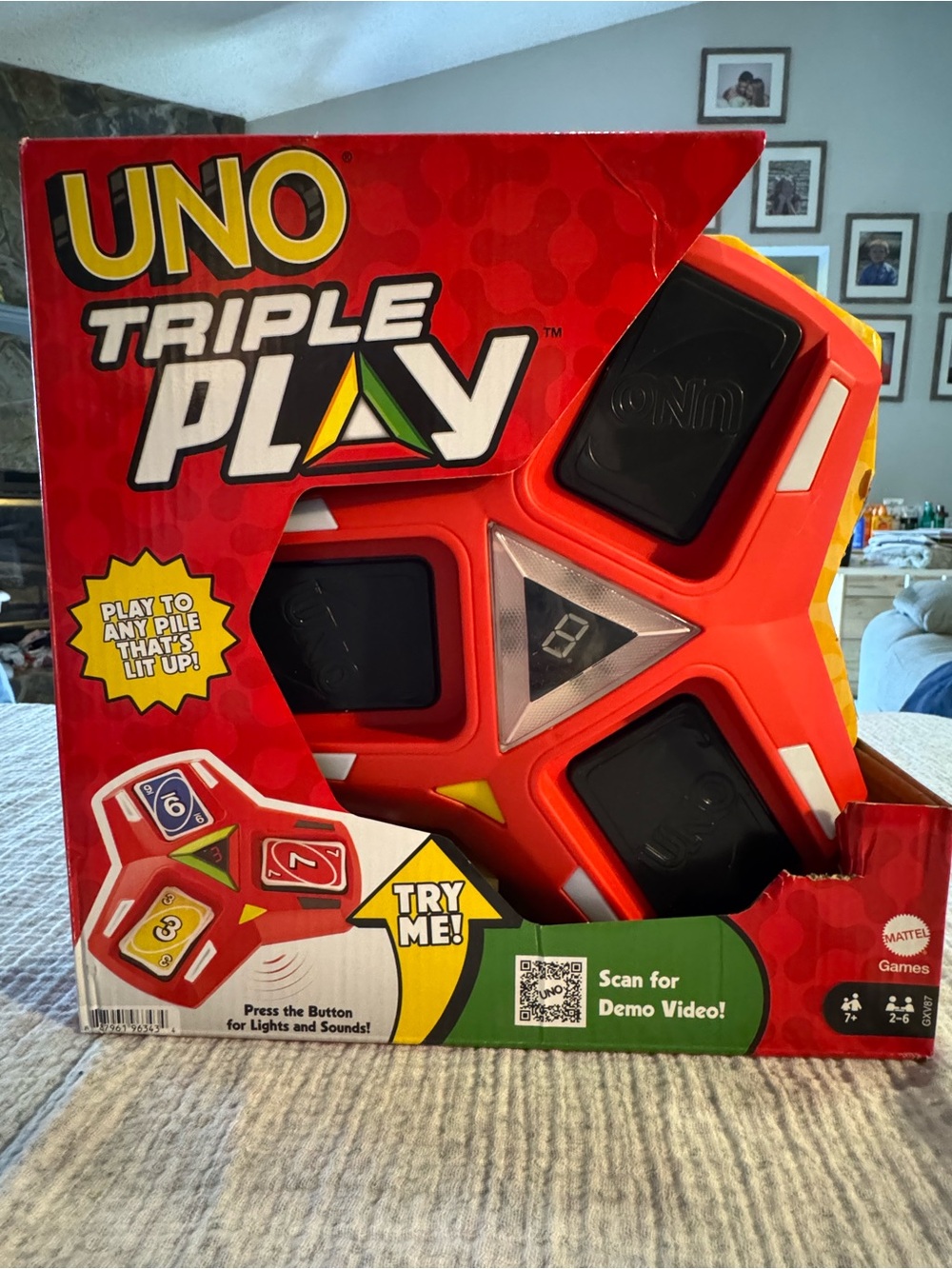 UNO Triple Play Electronic Game NIB
